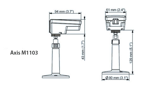 AXIS M1103 BAREB BULK 10PCS - Kamery kompaktowe IP