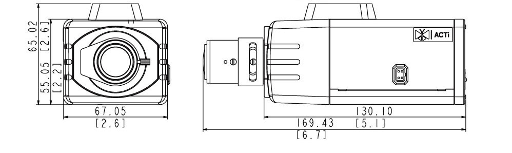 ACTi D21 z obiektywem zmiennoogniskowym - Kamery kompaktowe IP